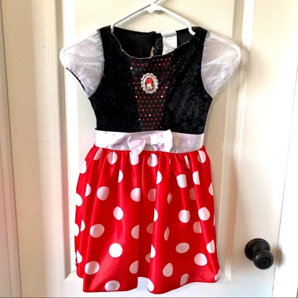 princess polly baby blue dress Disney Minnie Mouse Polka Dot Retro Dress (Exclusive) main image 1